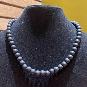 8MM Matte Black Onyx Bead Stretchy Cord Necklace/Bracelet/Anklet
